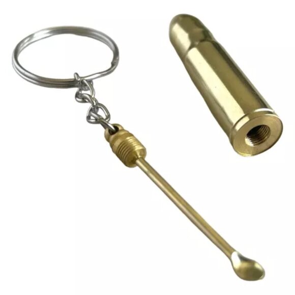 NEW BULLET CHARM KEYCHAINS (5-PACK) METAL PENDENT KEY RING SET GUN BULLET SHAPE - Picture 7 of 7